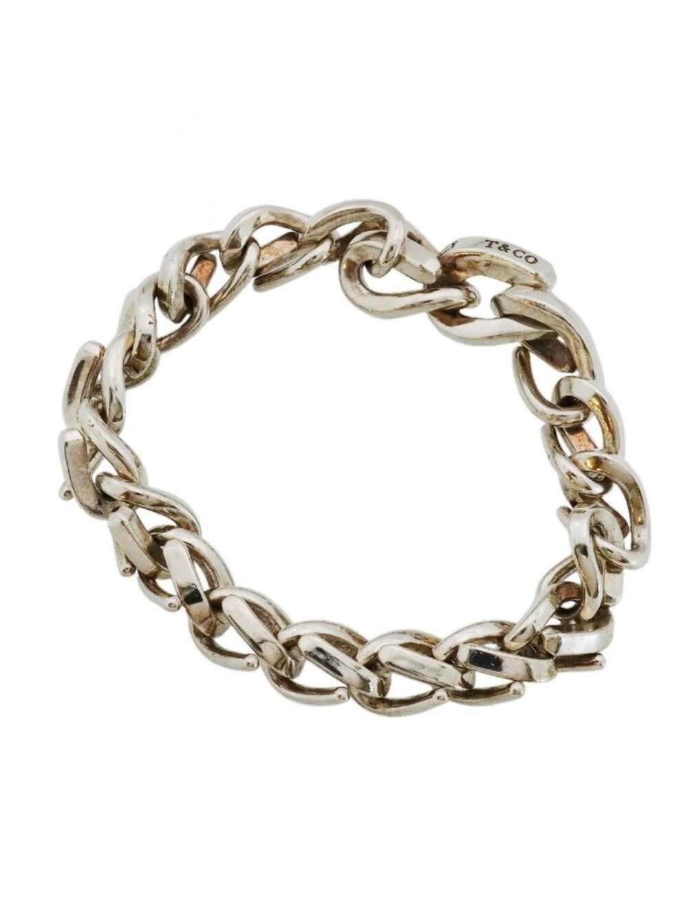 Tiffany & Co Bracelet Forge Midi Amlink 925 Sterling Silver